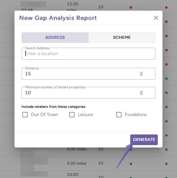 Create Gap Analysis Form